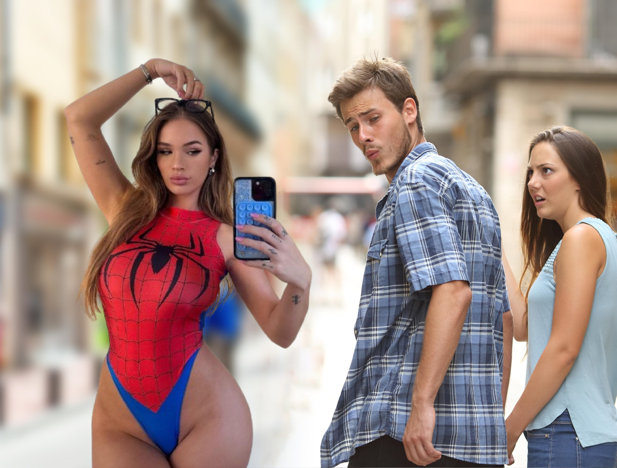 High Quality Distracted Boyfriend Sky Bri Meme Blank Meme Template