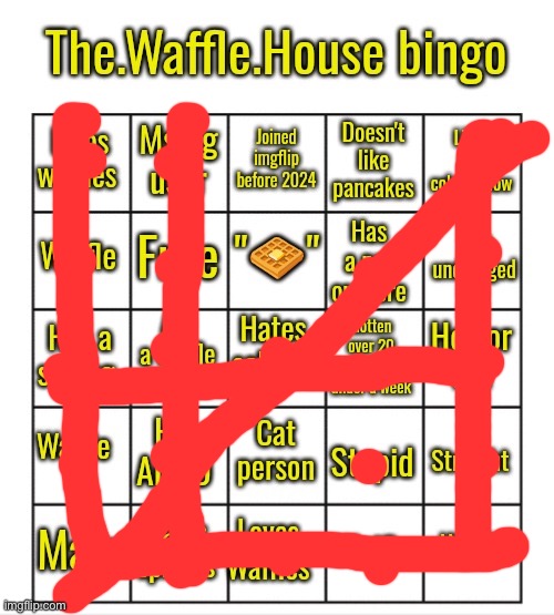 image tagged in the waffle house bingo | made w/ Imgflip meme maker