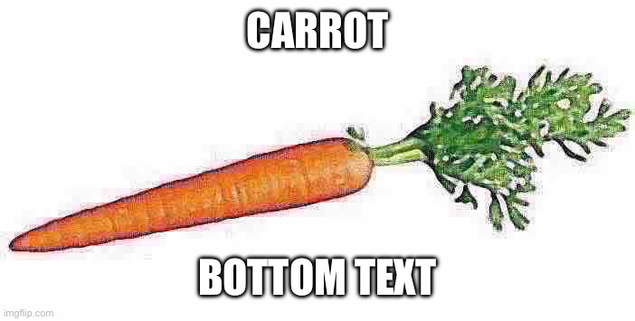 UM UM CARROT YEAH CARROT | CARROT; BOTTOM TEXT | image tagged in independent carrot | made w/ Imgflip meme maker