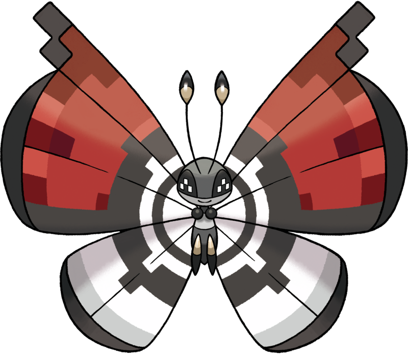 Vivillon (Poke Ball Pattern) Blank Meme Template