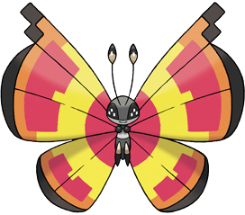 Vivillon (Sun Pattern) Blank Meme Template