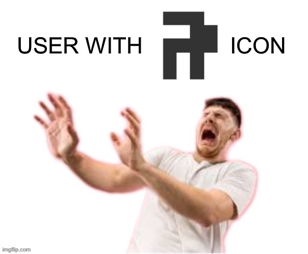 he left all caps on(custom) | USER WITH              ICON | image tagged in he left all caps on custom | made w/ Imgflip meme maker