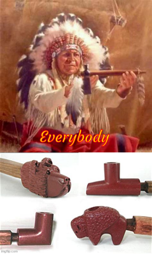 Everybody must get | Everybody | image tagged in pipestone,peace pipe,weed,criminasl,2nd amendment,everybody must get | made w/ Imgflip meme maker