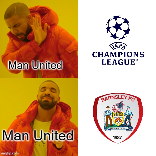 Just man united things, you wouldn't get it ;) | Man United; Man United | image tagged in memes,drake hotline bling | made w/ Imgflip meme maker