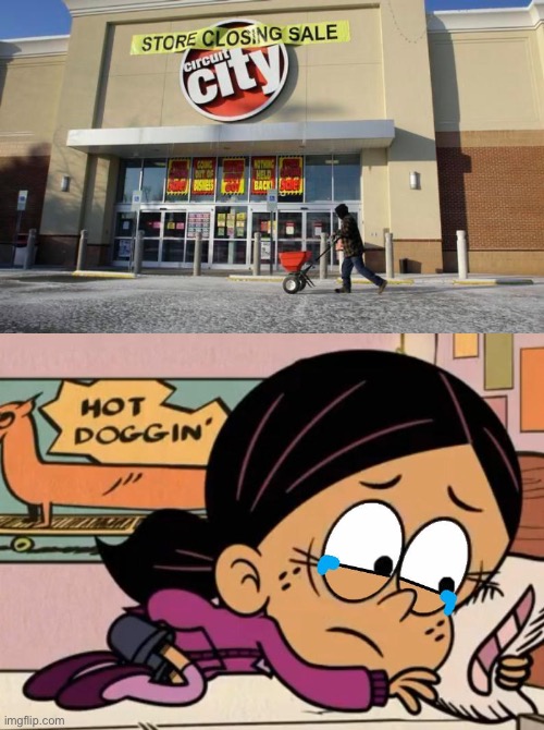 Ronnie Anne Crying Over Circuit City Closure | image tagged in crying girl,store,ronnie anne,computers/electronics,ronnie anne santiago,computers | made w/ Imgflip meme maker