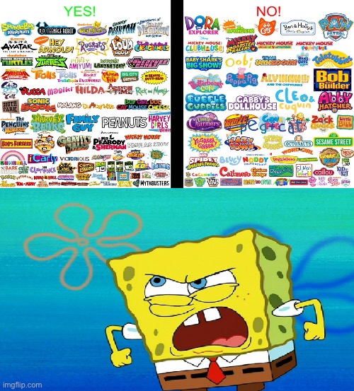 SpongeBob Hates Ptbf2002's Art | image tagged in spongebob squarepants,spongebob,hypocrisy,hypocrite,angry,nickelodeon | made w/ Imgflip meme maker