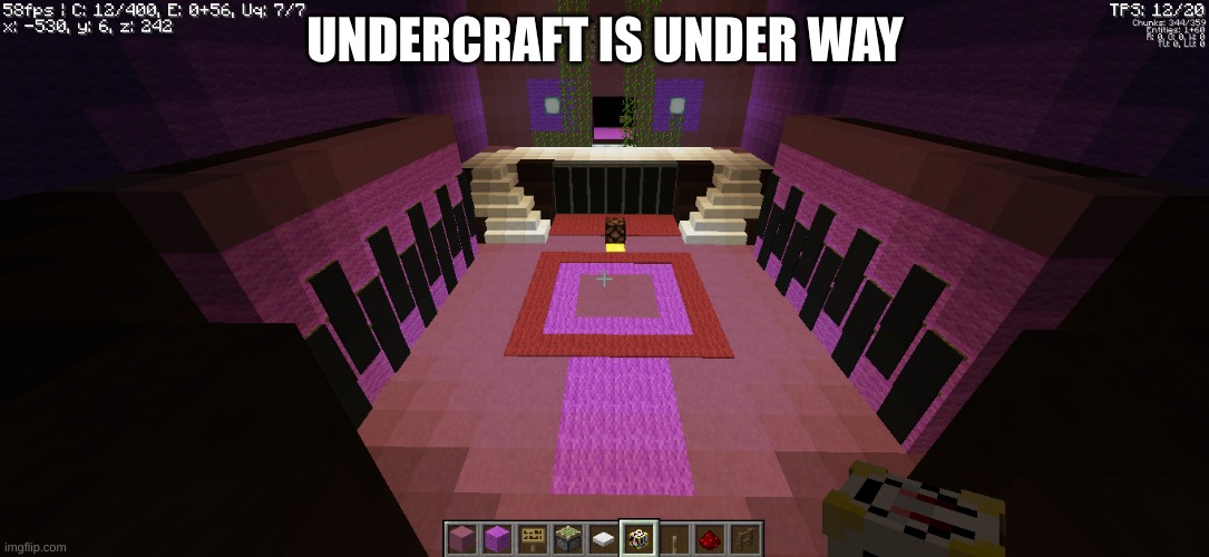 Undercraft | UNDERCRAFT IS UNDER WAY | image tagged in minecraft,undertale | made w/ Imgflip meme maker