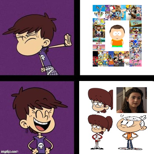 Longest Luna Loud Title | image tagged in luna loud disagree and agree,the loud house,nickelodeon,lincoln loud,hypocrite,hypocrisy | made w/ Imgflip meme maker