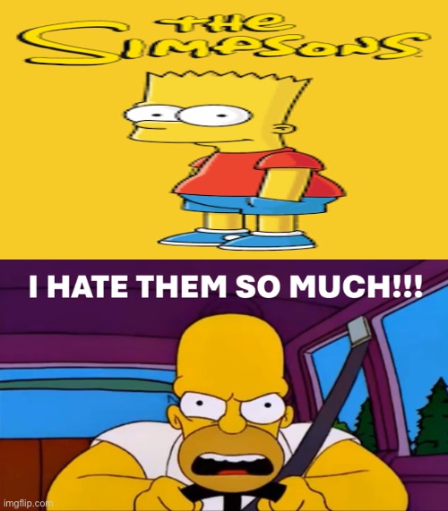 Homer Hates Bart | image tagged in the simpsons,homer simpson,bart simpson,disney,disney plus,angry | made w/ Imgflip meme maker