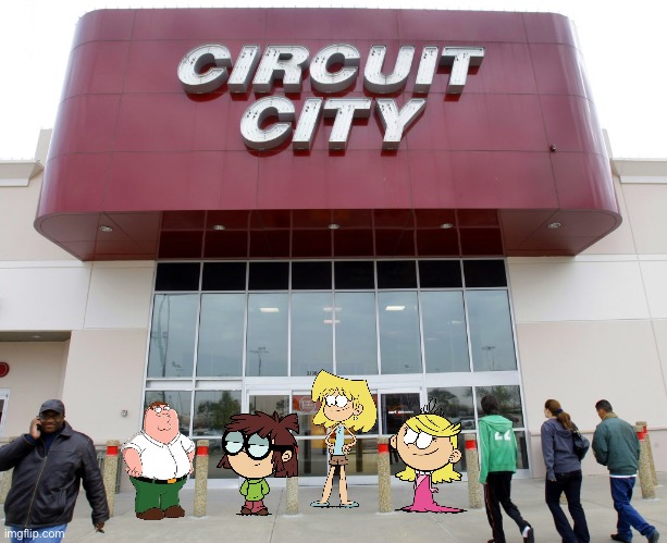 Lola Loud at Circuit City | image tagged in the loud house,nickelodeon,lori loud,peter griffin,family guy,dallas | made w/ Imgflip meme maker