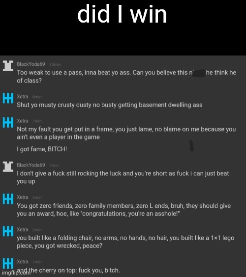 did I win | made w/ Imgflip meme maker