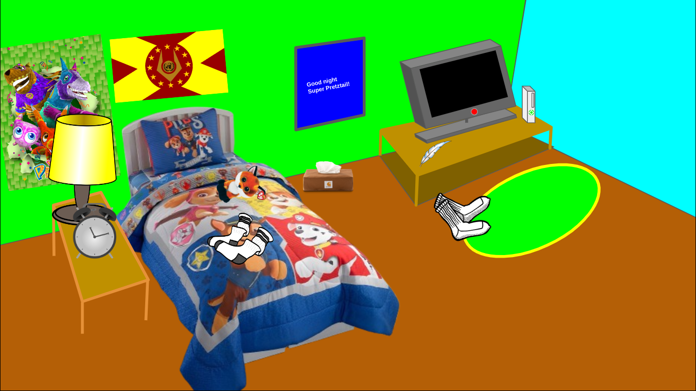 Super Pretztail's Bedroom Blank Meme Template