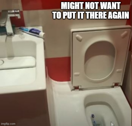 Oh Toothbrush | MIGHT NOT WANT TO PUT IT THERE AGAIN | image tagged in you had one job | made w/ Imgflip meme maker