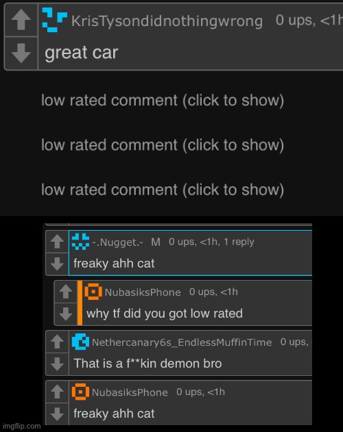 why did i get low rated | made w/ Imgflip meme maker