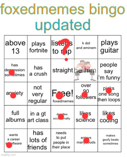 FoxedMemes Bingo! | image tagged in foxedmemes bingo | made w/ Imgflip meme maker