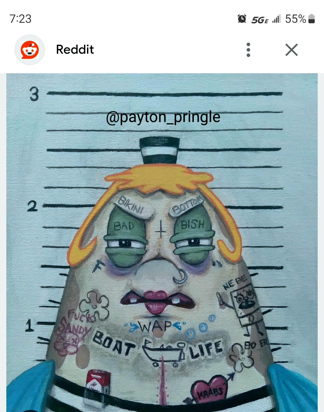 Ms Puff in Prison Blank Meme Template