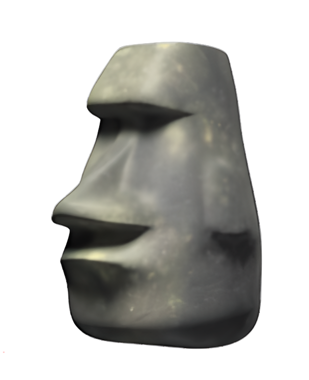 moai emoji Blank Meme Template