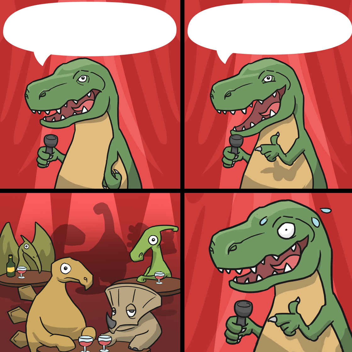 High Quality Trex dad jokes Blank Meme Template