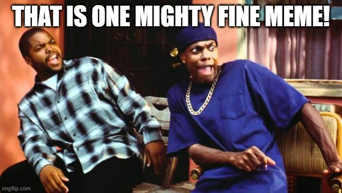 Ice Cube Damn | THAT IS ONE MIGHTY FINE MEME! | image tagged in ice cube damn | made w/ Imgflip meme maker