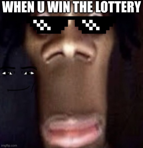 Quandale dingle | WHEN U WIN THE LOTTERY | image tagged in quandale dingle | made w/ Imgflip meme maker