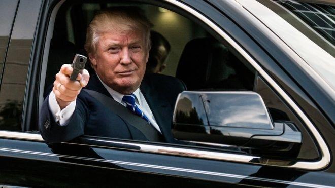 trump get in the car Blank Meme Template