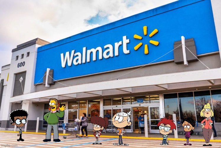 Going to Walmart | image tagged in the loud house,nickelodeon,lincoln loud,ronnie anne,ronnie anne santiago,walmart | made w/ Imgflip meme maker