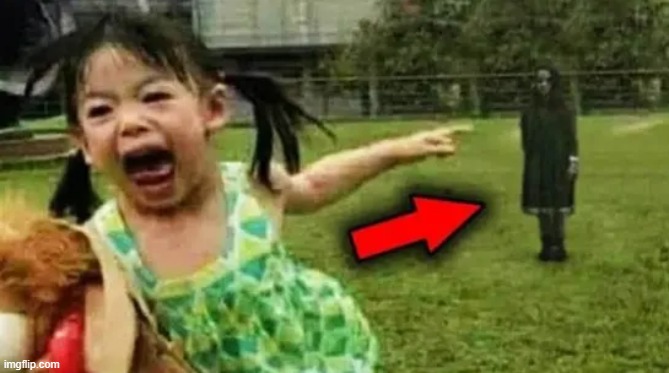 Kid screaming from ghost | image tagged in funny,scary,kids | made w/ Imgflip meme maker