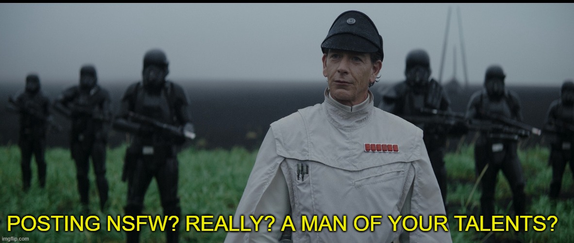 emoji's really? A man of your talents? | POSTING NSFW? REALLY? A MAN OF YOUR TALENTS? | image tagged in emoji's really a man of your talents | made w/ Imgflip meme maker