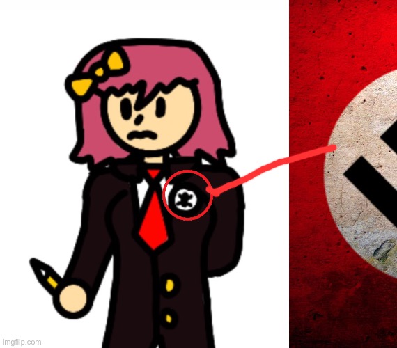 image tagged in nazi flag | made w/ Imgflip meme maker