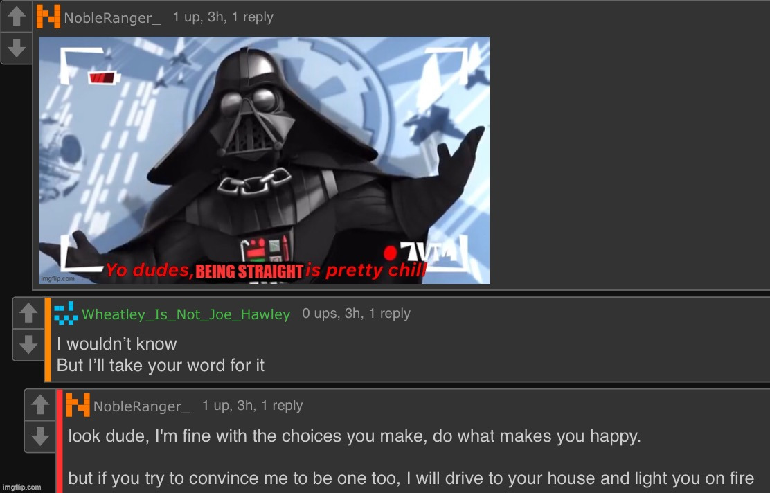 remember when nobleranger said this | made w/ Imgflip meme maker