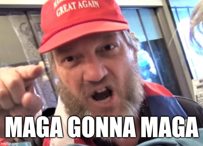 Angry Trumper MAGA White Supremacist | MAGA GONNA MAGA | image tagged in angry trumper maga white supremacist | made w/ Imgflip meme maker