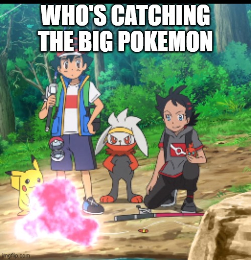 WHO'S CATCHING THE BIG POKEMON | made w/ Imgflip meme maker