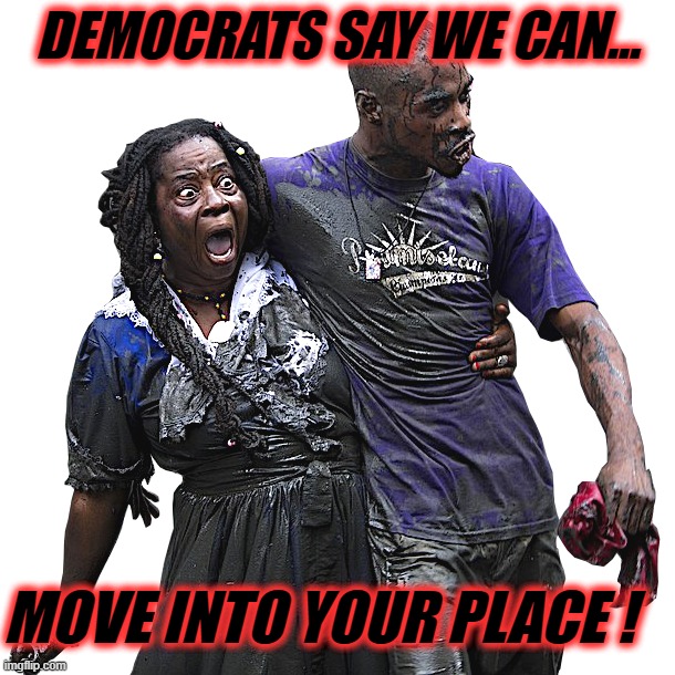 How bout Your Place | DEMOCRATS SAY WE CAN... MOVE INTO YOUR PLACE ! | image tagged in haitian voodoo dance party | made w/ Imgflip meme maker