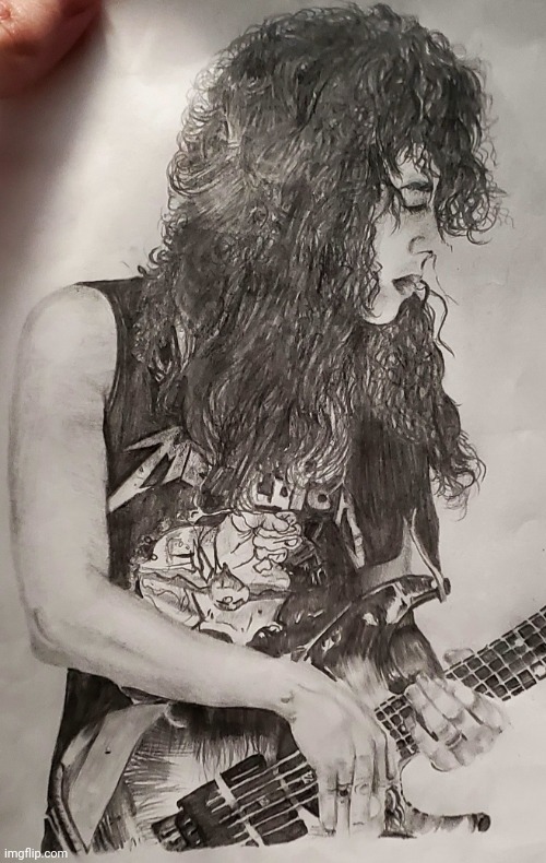 Kirk Hammett drawing (Metallica) | image tagged in drawing,art,metallica,metal,guitar,rockstar | made w/ Imgflip meme maker