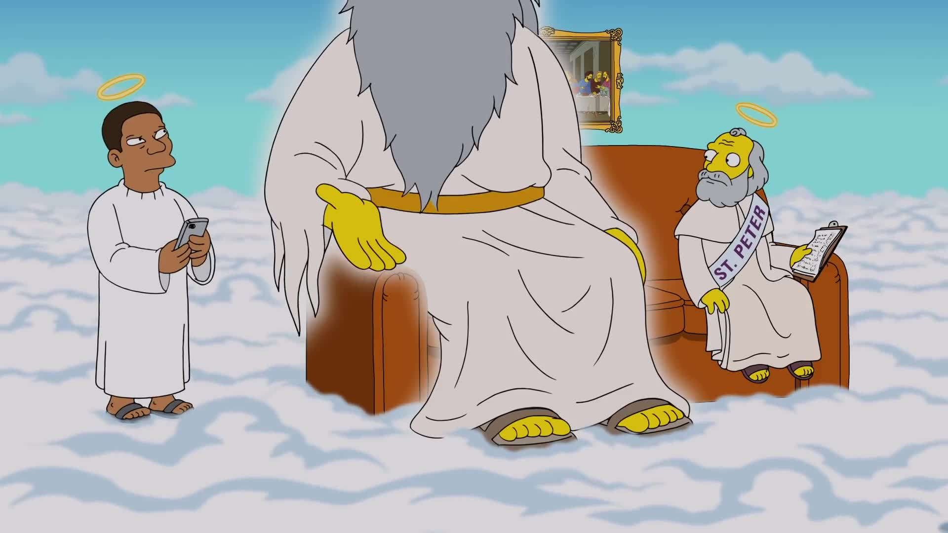 High Quality Simpsons God Blank Meme Template