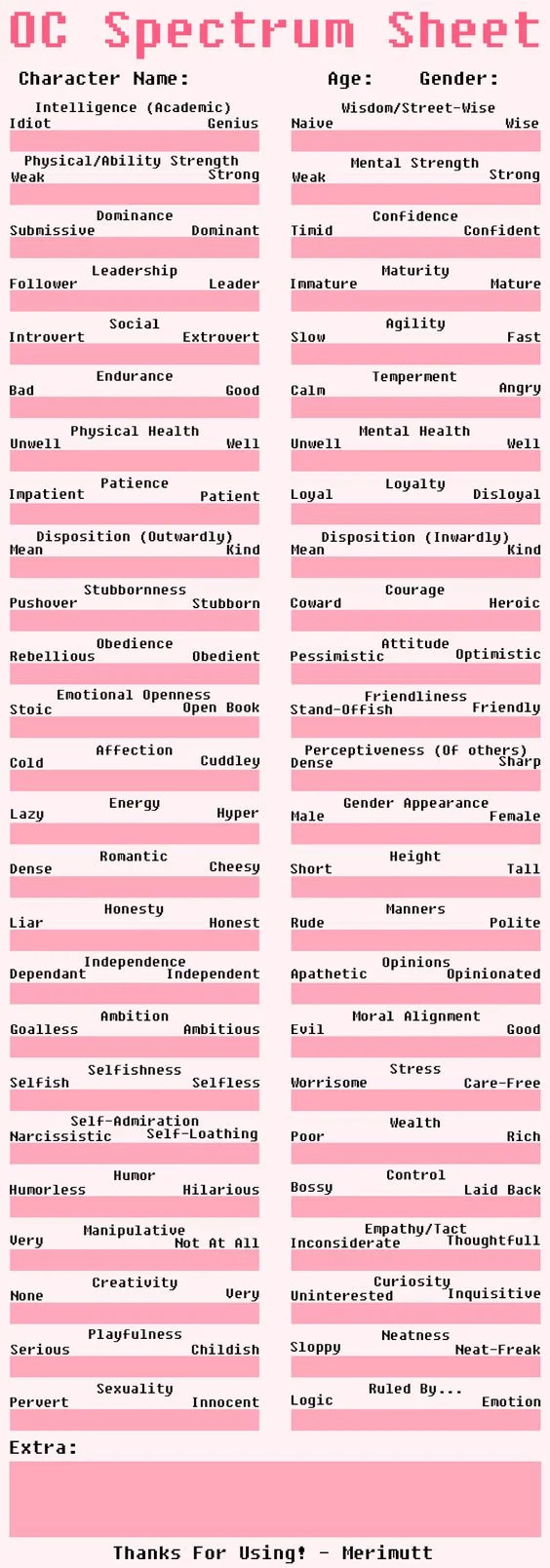 High Quality Spectrum sheet Blank Meme Template