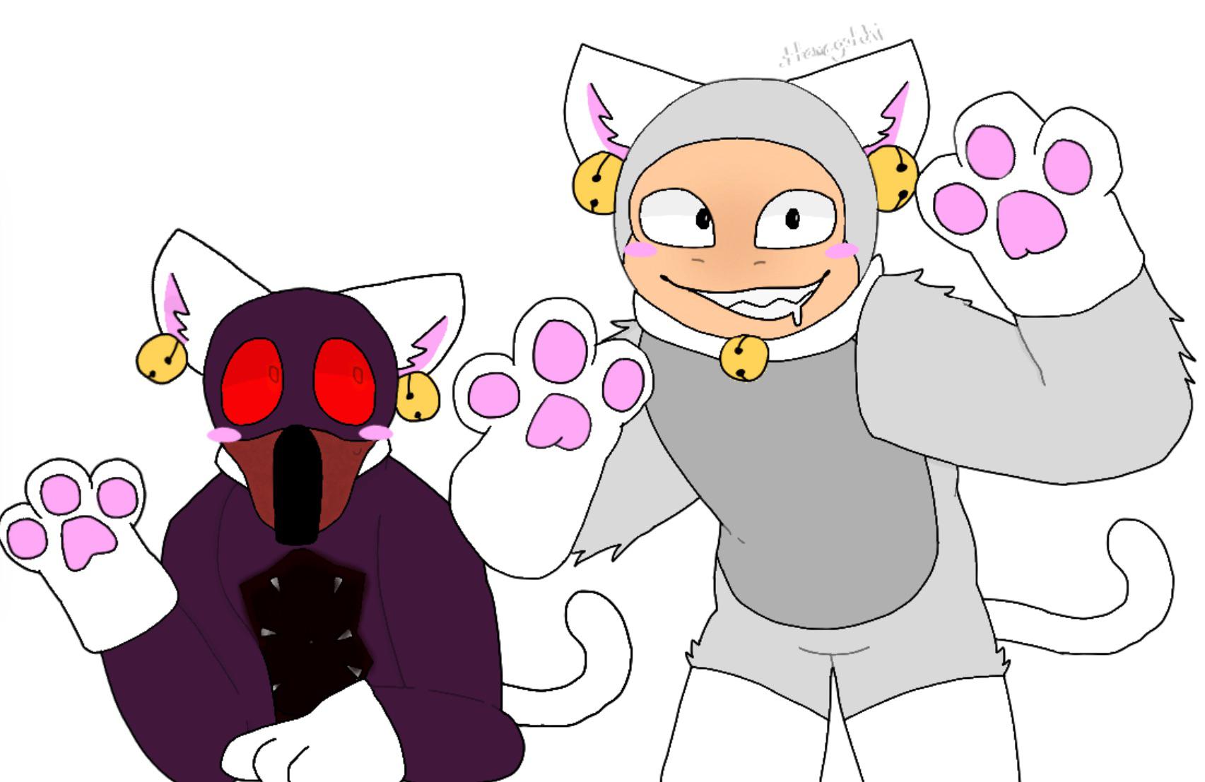 neko dave and other neko monsters Blank Meme Template