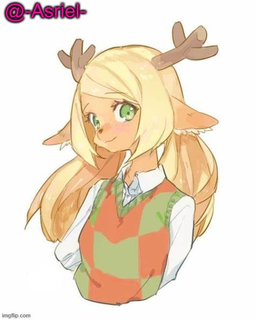 Asriel's Noelle Temp (yet again) | image tagged in asriel's noelle temp yet again | made w/ Imgflip meme maker