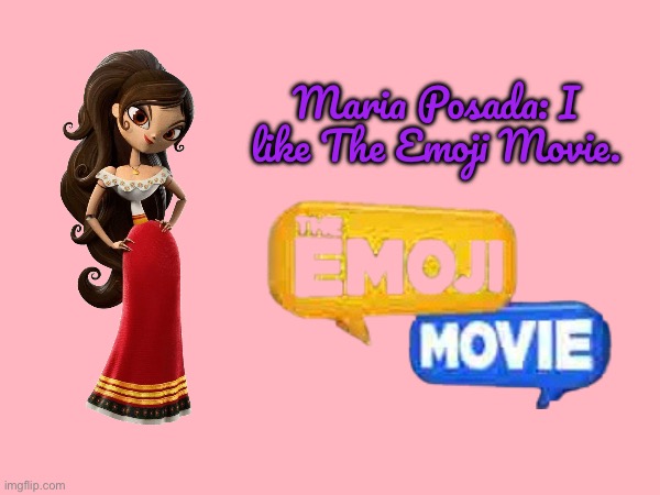 Maria Posada Loves The Emoji Movie | Maria Posada: I like The Emoji Movie. | image tagged in emoji movie,mexican,girl,movie,spanish,pretty girl | made w/ Imgflip meme maker