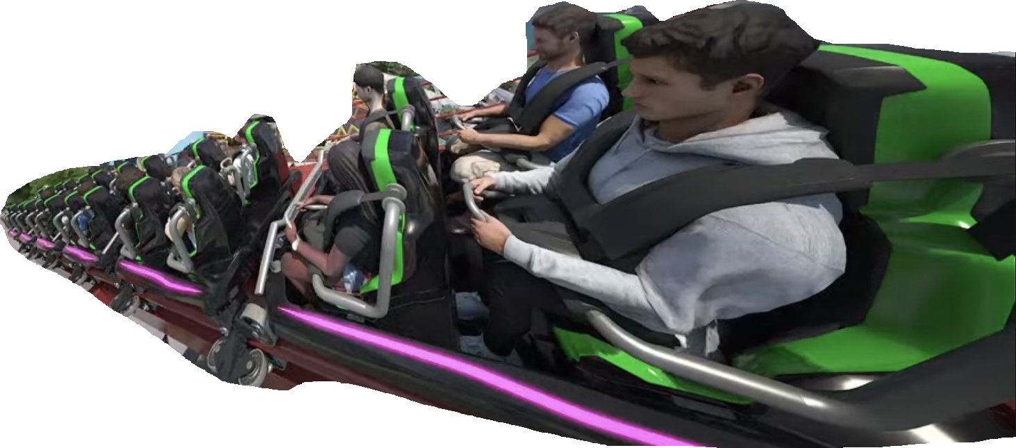 Roller Coaster rider Blank Meme Template