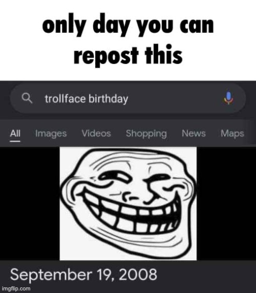 Trollface birthday | image tagged in trollface birthday | made w/ Imgflip meme maker