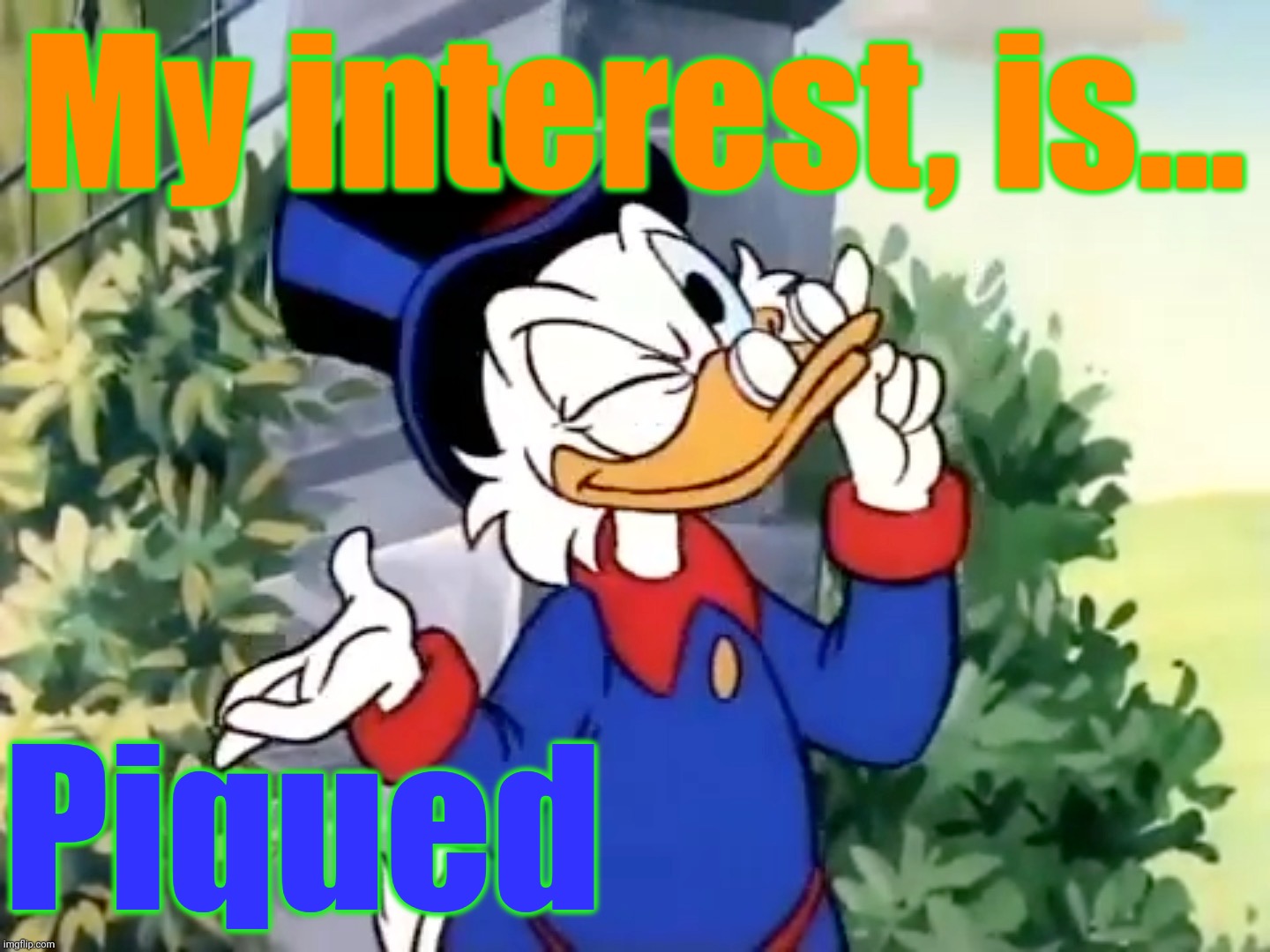 My interest, is... Piqued | made w/ Imgflip meme maker