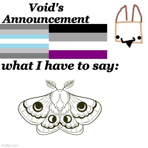 High Quality Void Announcement temp Blank Meme Template