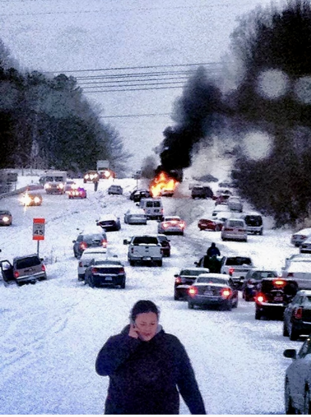 Raleigh, NC snowpocalypse Blank Meme Template