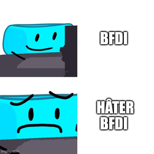 I love BFDI | BFDI; HÂTER BFDI | image tagged in bracelity reaction | made w/ Imgflip meme maker