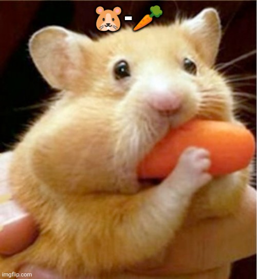 Cute | 🐹-🥕 | image tagged in hamster eats carrot mouthful | made w/ Imgflip meme maker