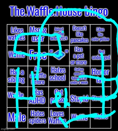 image tagged in the waffle house bingo | made w/ Imgflip meme maker