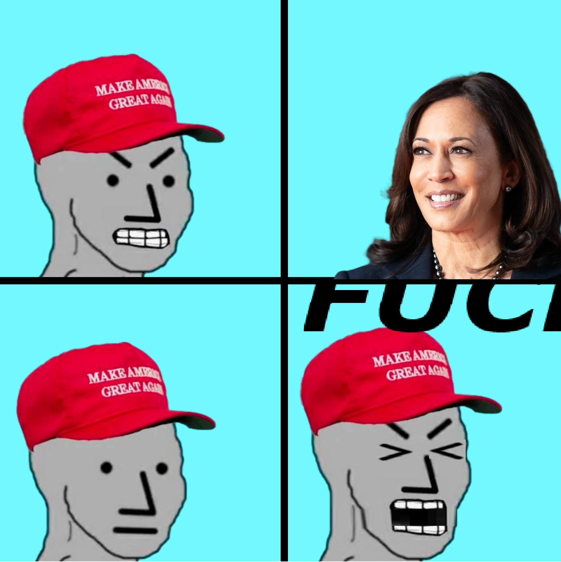 MAGA NPC MELTDOWN Blank Meme Template