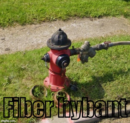 Red black fire hydrant | Fiber hybant | image tagged in red black fire hydrant | made w/ Imgflip meme maker