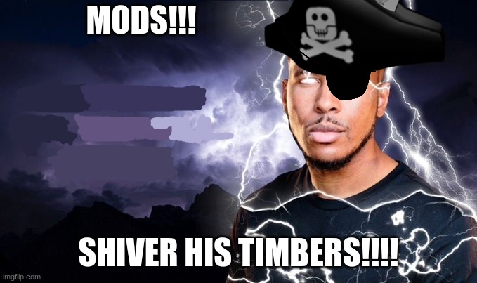 You should kill yourself NOW! | MODS!!! SHIVER HIS TIMBERS!!!! | image tagged in you should kill yourself now | made w/ Imgflip meme maker